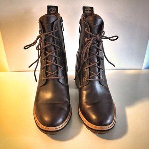 leather boots (new) / 8.5 M